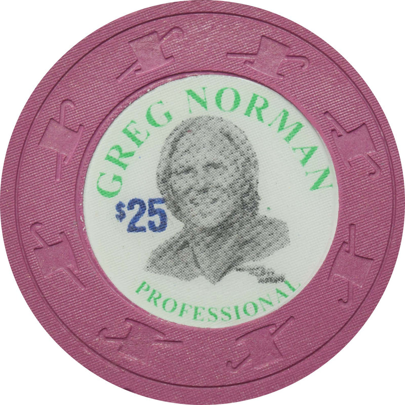 Greg Norman $25 Purple Paulson Fantasy Chip