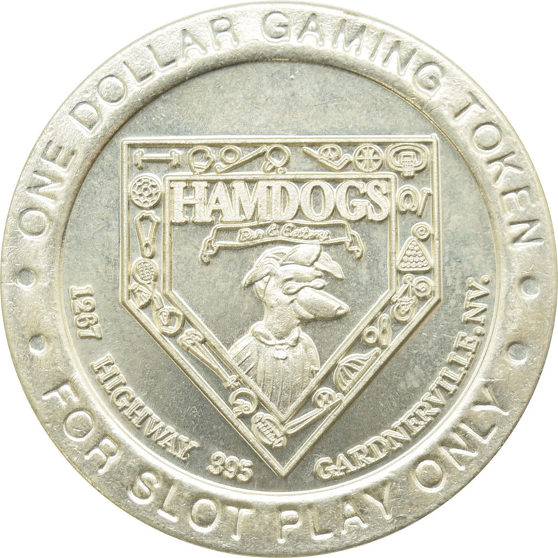 Hamdogs Bar & Eatery Gardnerville NV $1 Token 1996