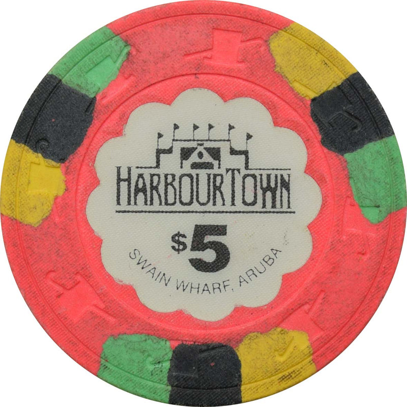 Harbourtown Casino Oranjestad Aruba $5 Chip