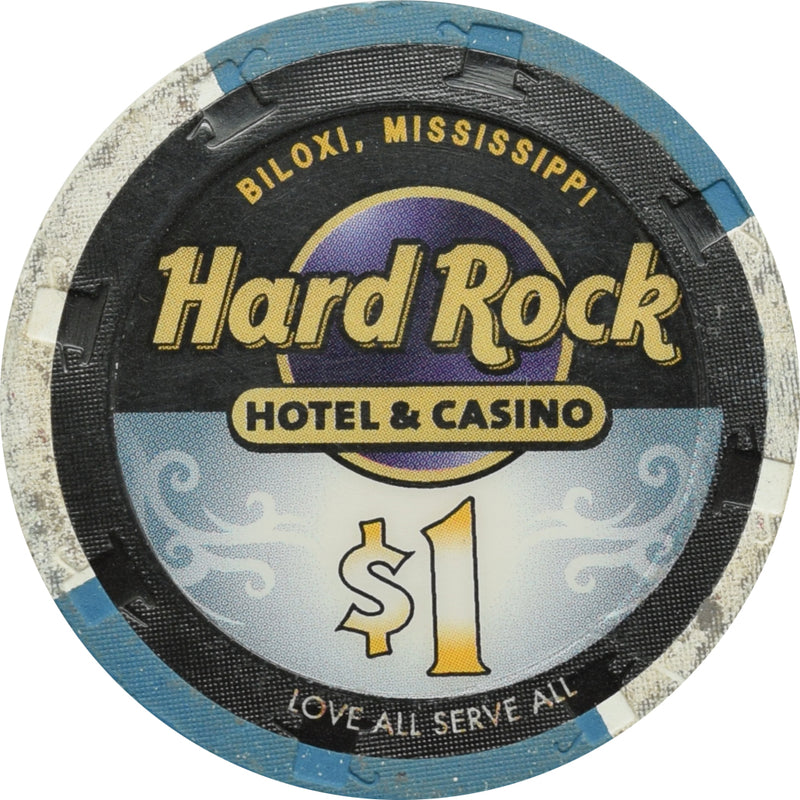 Hard Rock Casino Biloxi Mississippi $1 Chip