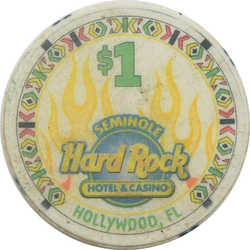 Seminole Hard Rock Casino Hollywood Florida$1 Chip