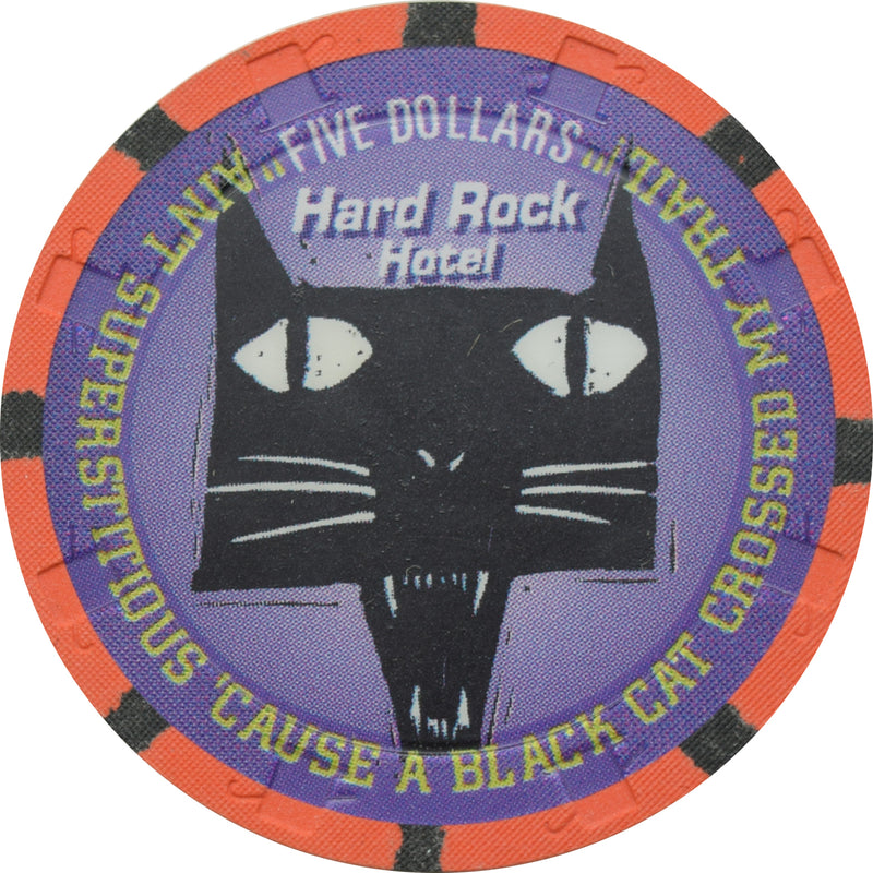 Hard Rock Casino Las Vegas Nevada $5 Halloween Chip 1996