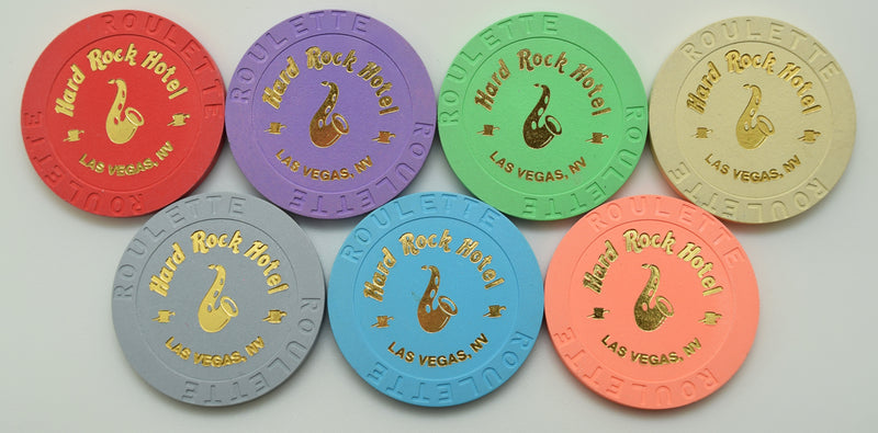 Hard Rock Casino Las Vegas Nevada Saxaphone Roulette Chip Set 2005