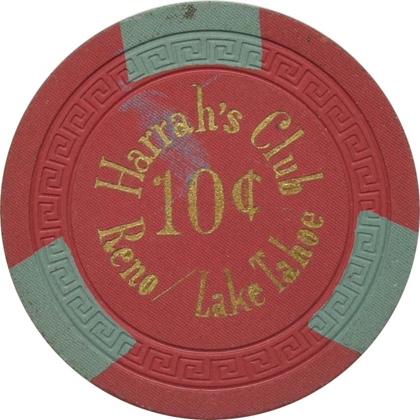 Harrah's Casino Reno & Lake Tahoe Nevada 10 Cent Chip 1955