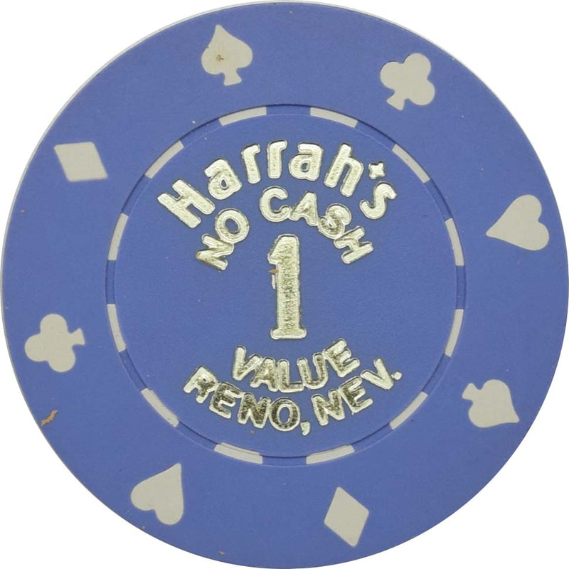 Harrah's Casino Reno Nevada $1 No Cash Value Chip 1990s