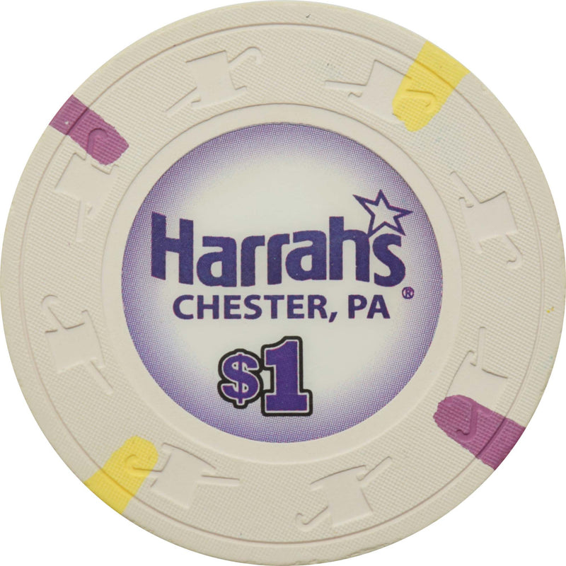 Harrah's Chester Casino & Racetrack Chester Pennsylvania $1 Chip