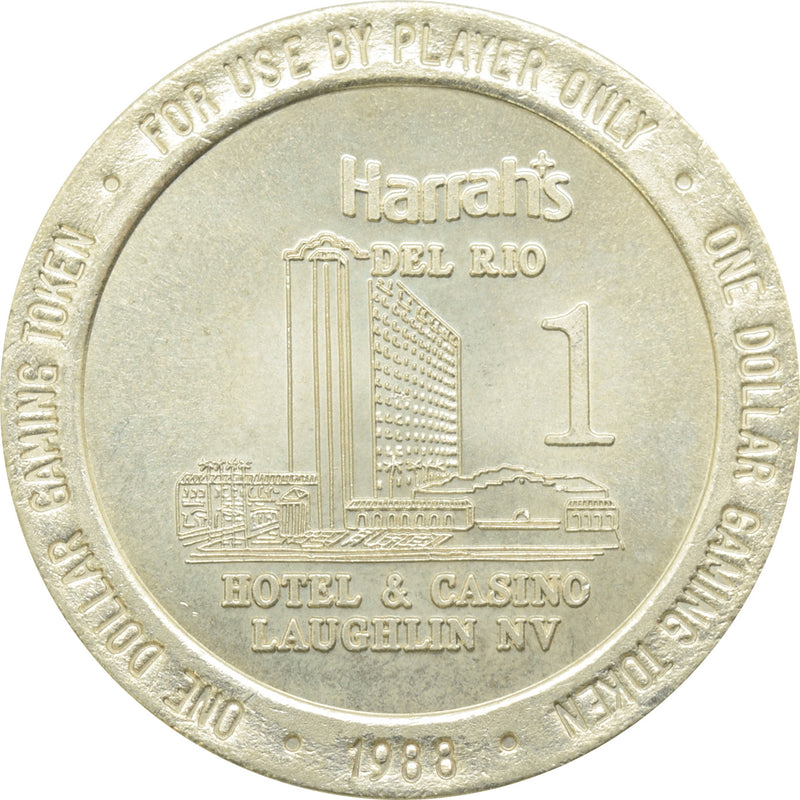 Harrah's Del Rio Casino Laughlin NV $1 Token 1988