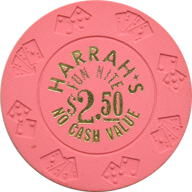 Harrah's Casino Atlantic City New Jersey Fun Nite $2.50 NCV Chip