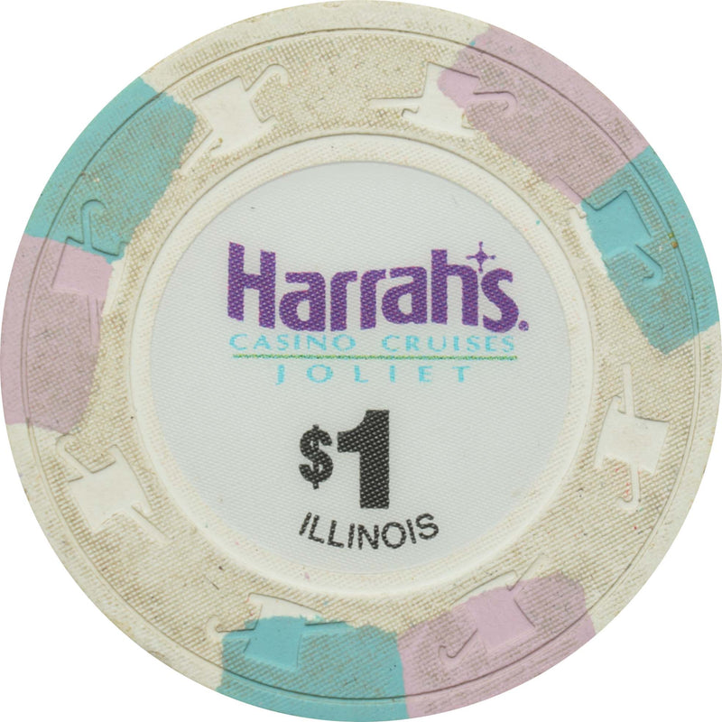 Harrah's Casino Joliet Illinois $1 Chip