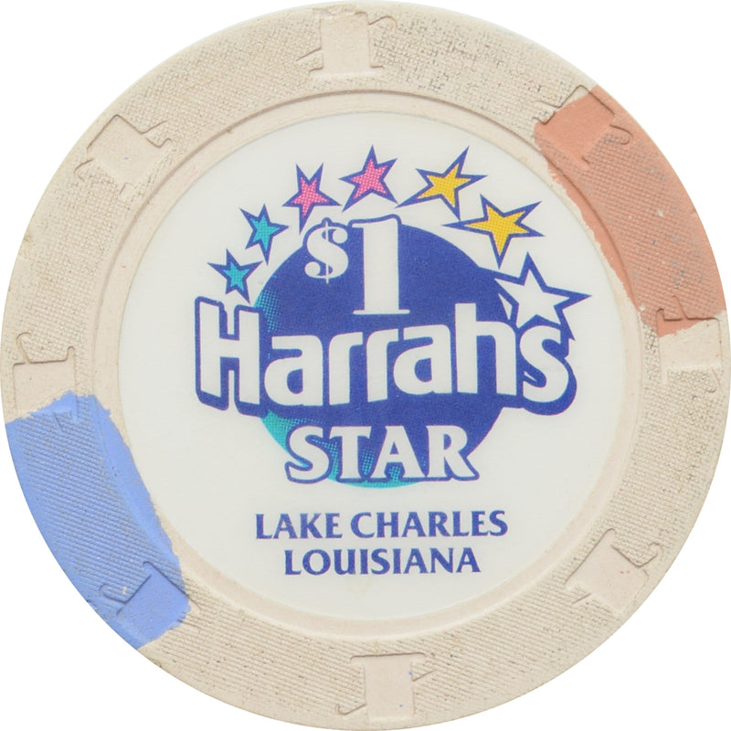 Harrah's Star Casino Lake Charles LA $1 Chip