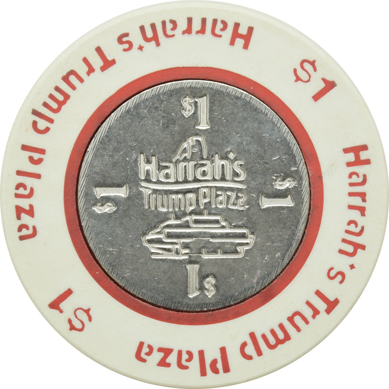 Harrah's Trump Plaza Casino Atlantic City New Jersey $1 Chip