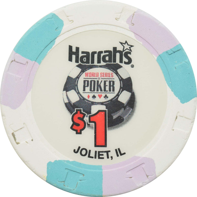 Harrah's Casino Joliet Illinois $1 WSOP Chip