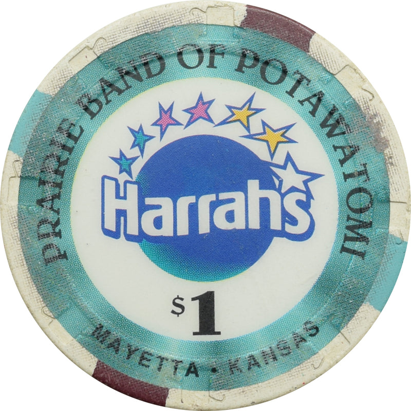 Harrah's Casino Mayetta Kansas $1 Chip