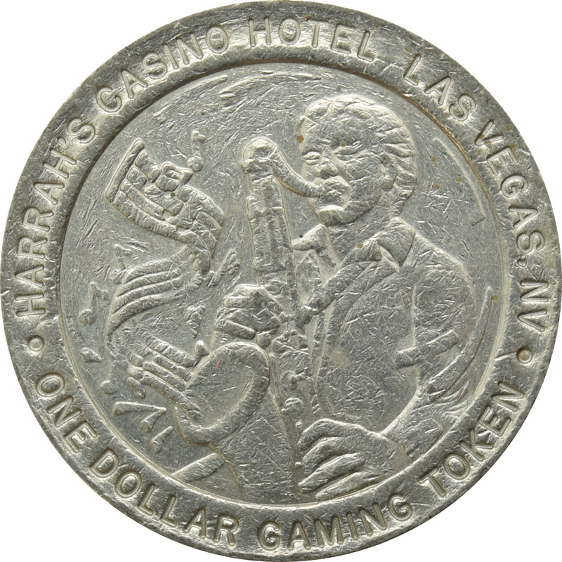 Harrah's Casino Las Vegas NV $1 Token 1992 (Sax Player)