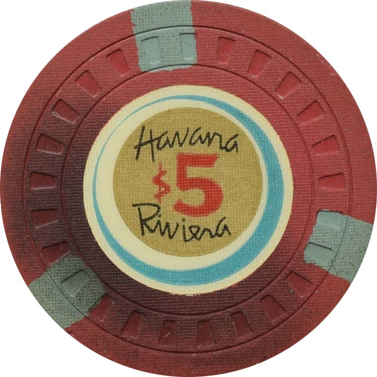 Havana Riviera Casino Havana Cuba $5 Chip