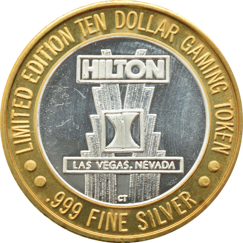 Las Vegas Hilton Casino Las Vegas "Starlight Express Dinah" $10 Silver Strike .999 Fine Silver 1997