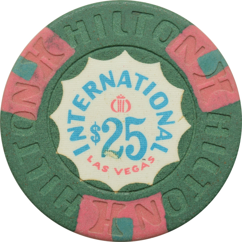 Hilton International Casino Las Vegas Nevada $25 Chip 1970