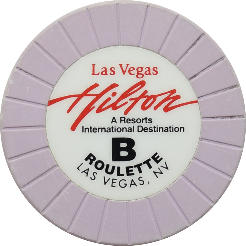 Las Vegas Hilton Casino Las Vegas Nevada Violet Roulette B Chip 2006