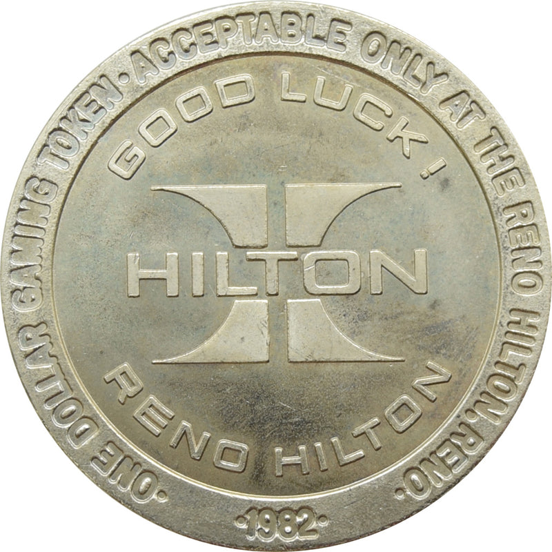 Hilton Casino Reno NV $1 Token 1982