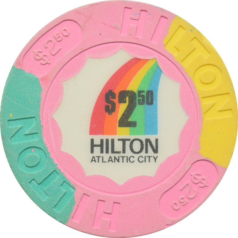 Hilton Casino Atlantic City New Jersey $2.50 Chip