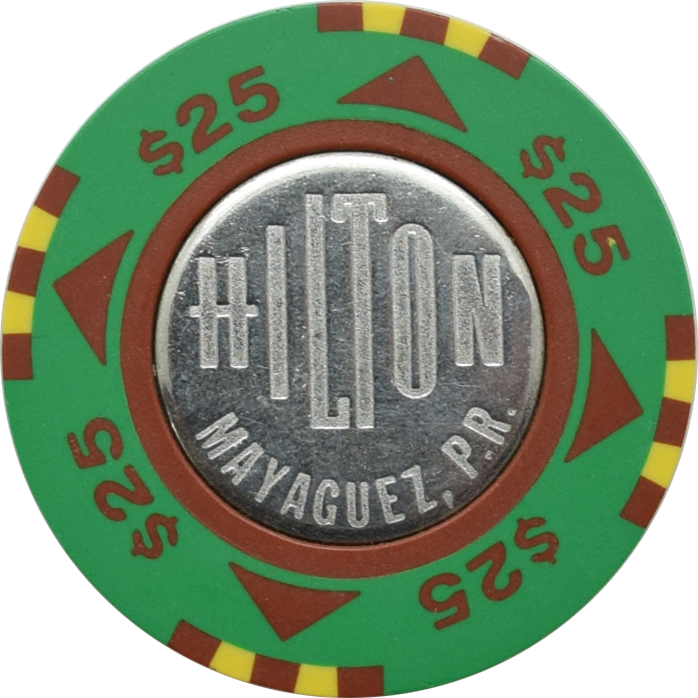 Hilton Casino Mayaguez Puerto Rico $25 Chip