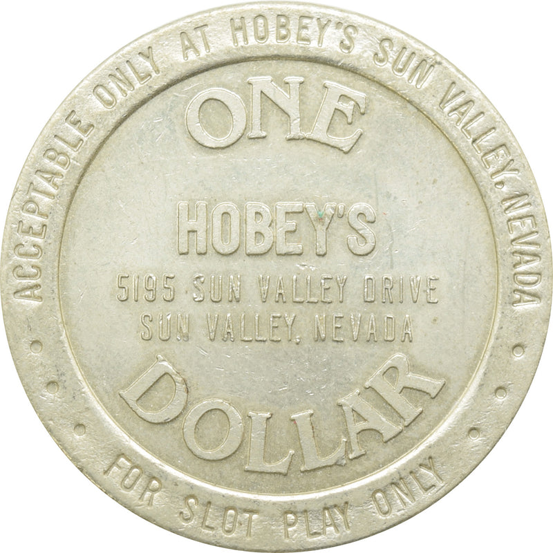 Hobey's Casino/Restaurant Sun Valley NV $1 Token 1988