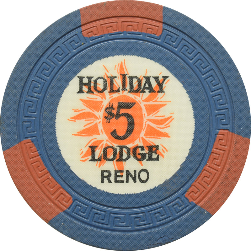 Holiday Lodge Casino Reno Nevada $5 Chip 1963