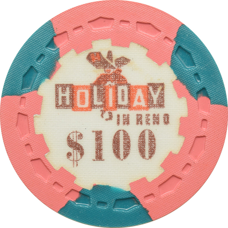 Holiday Casino Reno Nevada $100 Chip 1962