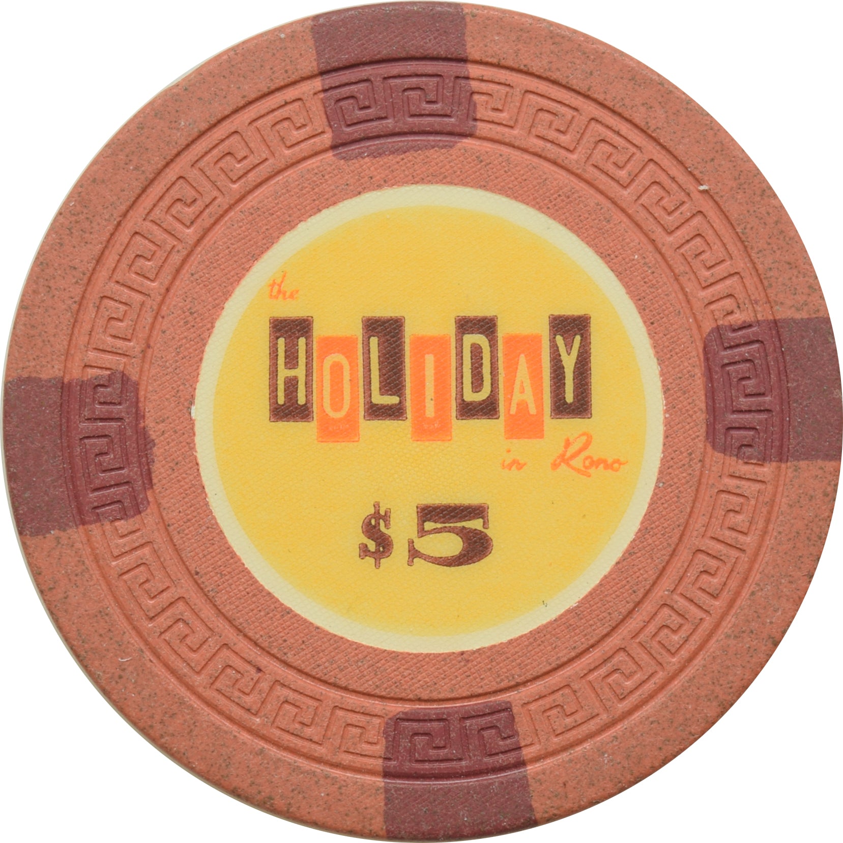 Holiday Casino Reno Nevada $5 Chip 1962