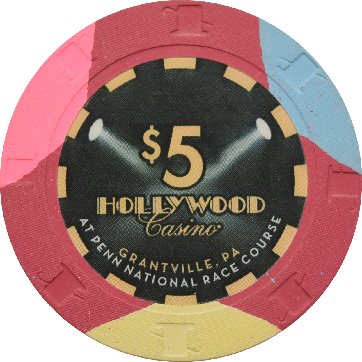 Hollywood Casino Grantville PA $5 Chip