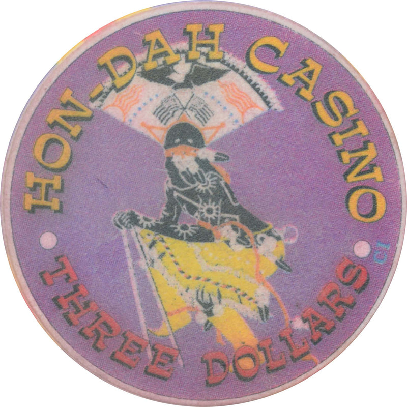 HON-DAH Resort Casino Pinetop Arizona $3 Chip