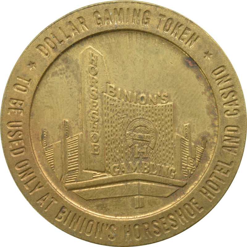 Horseshoe Club (Binion's) Casino Las Vegas Nevada $1 Token 1966