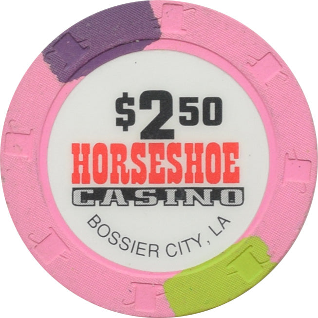 Horseshoe Casino Bossier City Louisiana $2.50 Chip