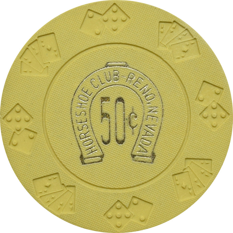 Horseshoe Club Casino Reno Nevada 50 Cent DieCar Chip 1970s