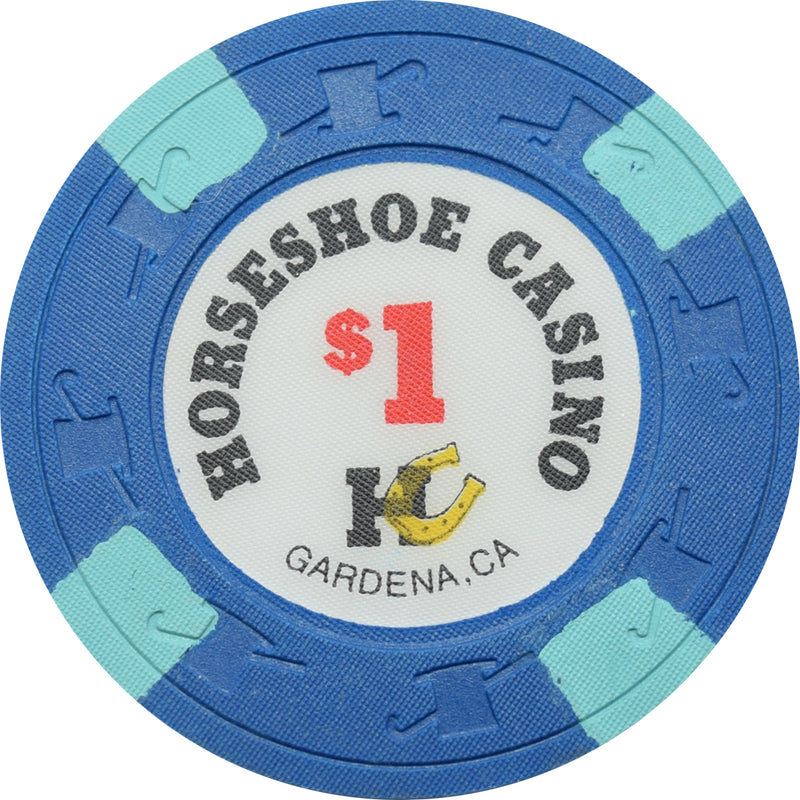 Horseshoe Casino Gardena California $1 Chip