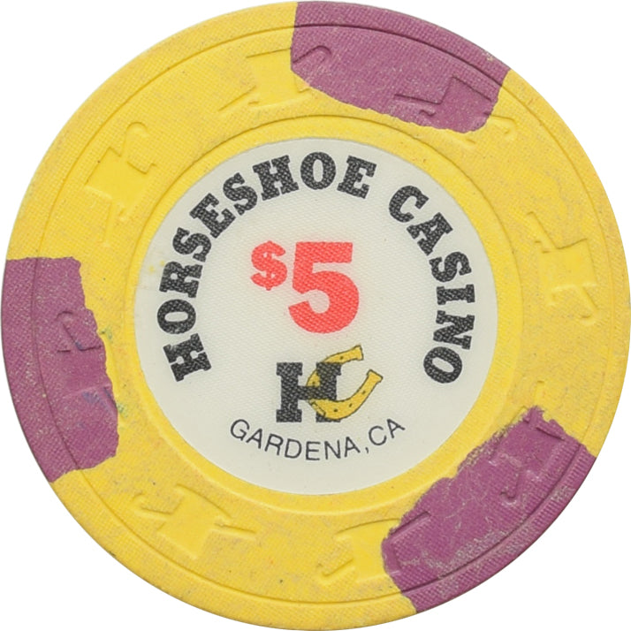 Horseshoe Casino Gardena CA $5 Chip