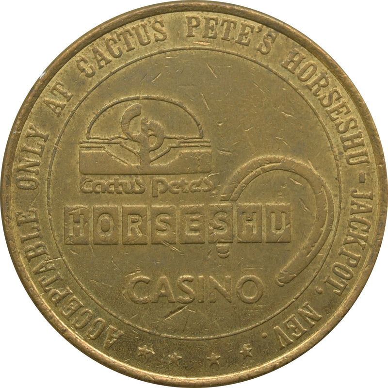 Horseshu Hotel & Casino Jackpot NV $1 Token 1979