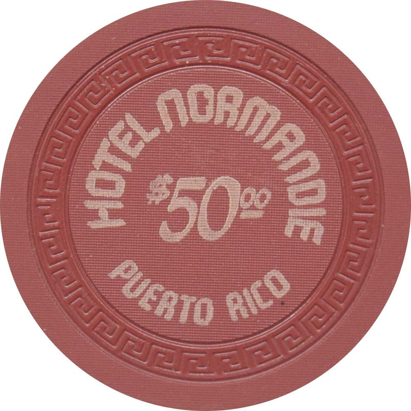 Normandie Illegal Casino San Juan Puerto Rico $50 Chip