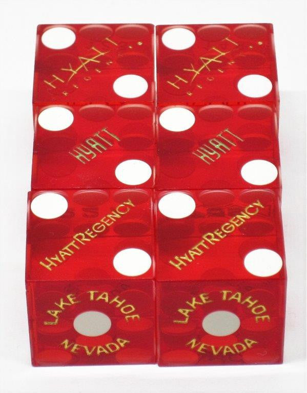 Hyatt Regency Used Casino Dice, Pair - Spinettis Gaming