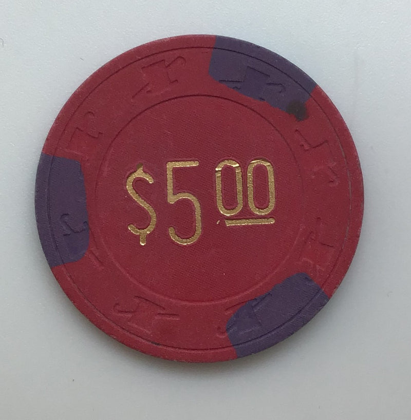 Saddle West Casino Pahrump Nevada $5 Chip 1970s