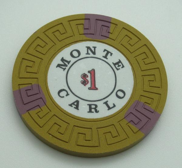 Set of 300 Monte Carlo $1-$5-$25 Casino Chips Reno Nevada 1970s