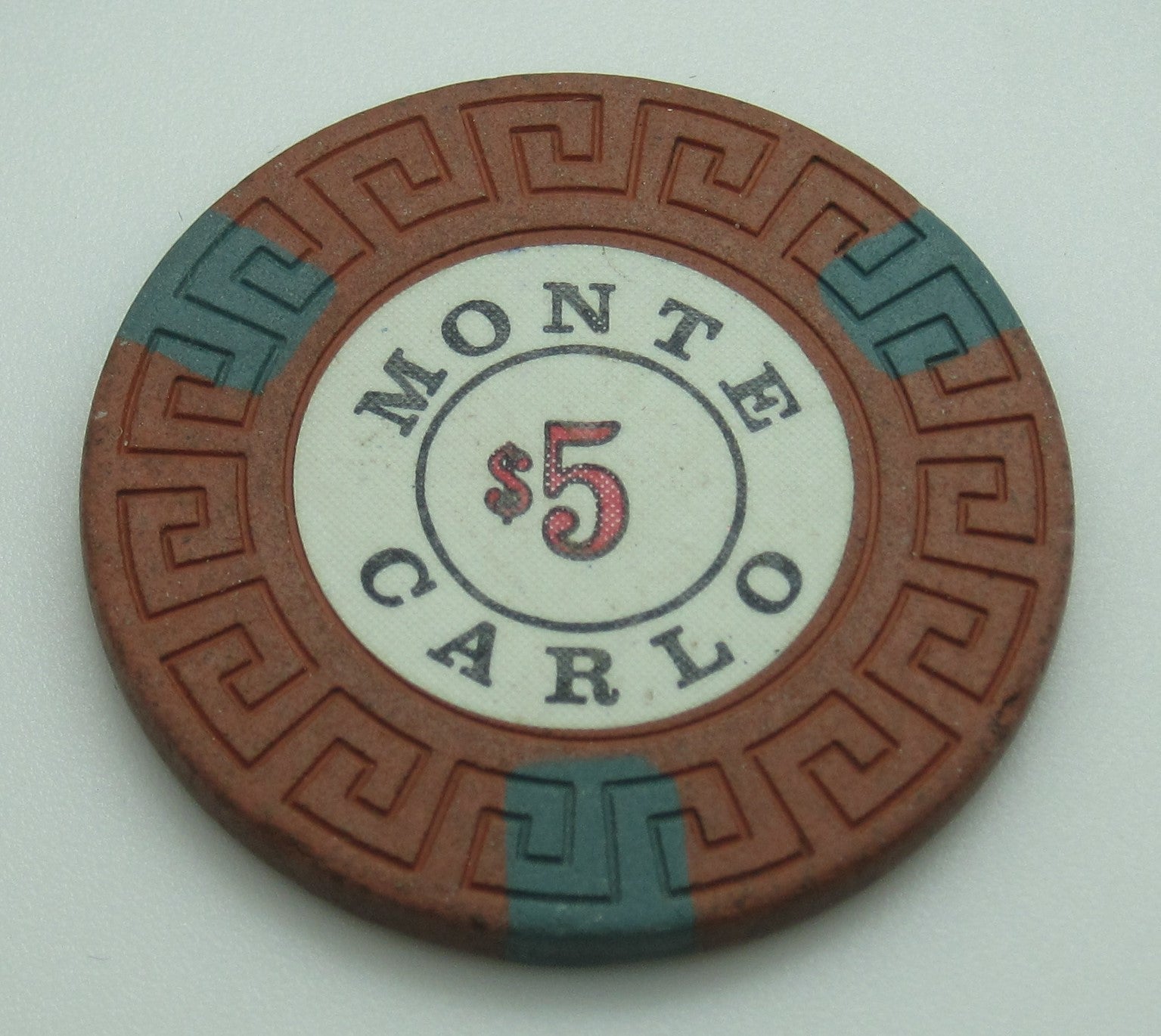 Monte Carlo Casino Reno Nevada $5 Chip 1975