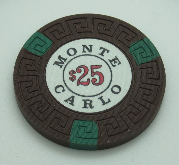 Set of 300 Monte Carlo $1-$5-$25 Casino Chips Reno Nevada 1970s