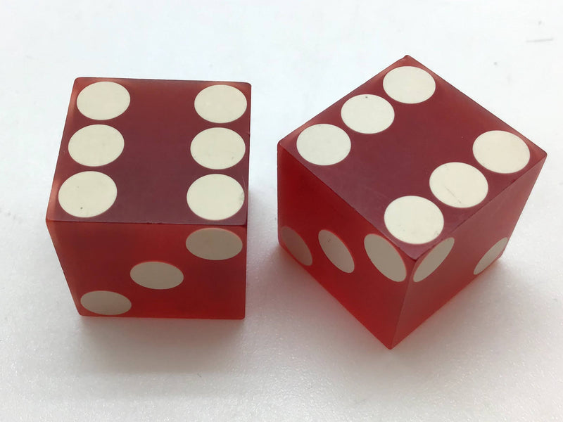 El Rancho Casino Las Vegas Nevada Red Dice Pair Vintage