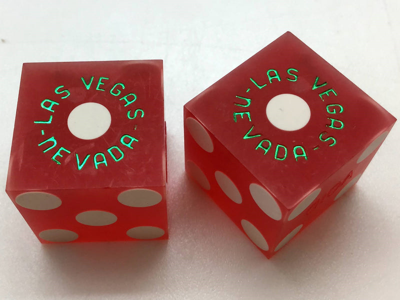 Fitzgeralds Casino Las Vegas Nevada Red Dice Pair Vintage