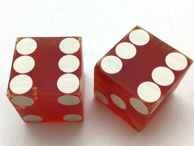 Four Queens Casino Las Vegas Nevada Red Dice Pair Vintage