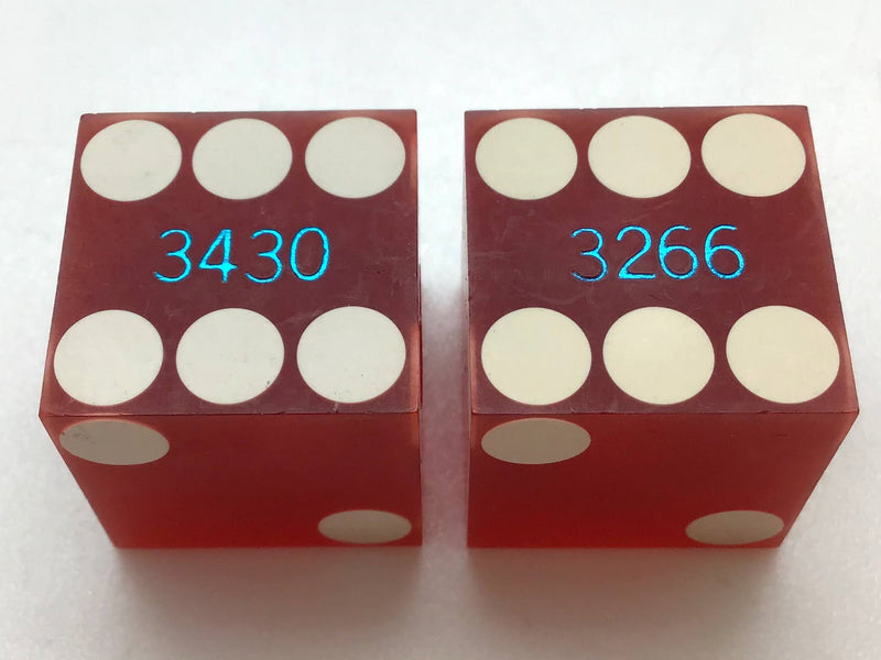 Fremont Casino Las Vegas Nevada Red Dice Pair Vintage