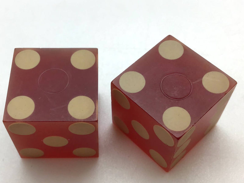 Hotel Fremont Casino Las Vegas Nevada Red Dice Pair Vintage