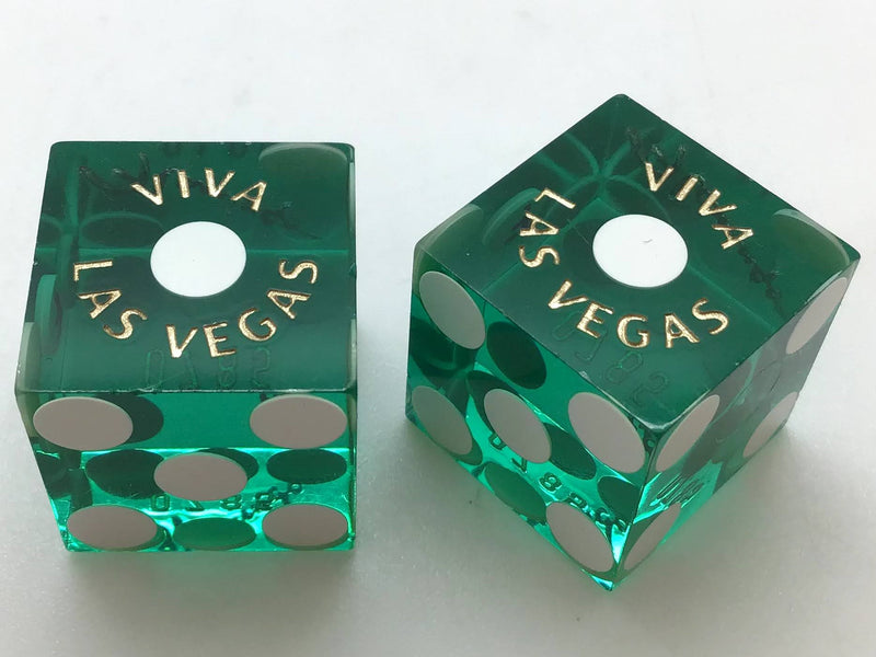 Flamingo Casino Las Vegas Nevada Green Dice Matching Numbers