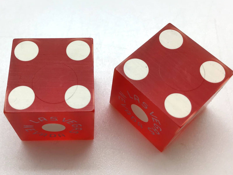 Frontier Casino Las Vegas Nevada Red Dice Pair Vintage